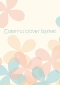 Colorful clover basket