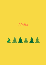 極簡約˙聖誕樹(黃色)