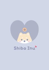 Shiba Inu2 Sunflower [BluePurple]