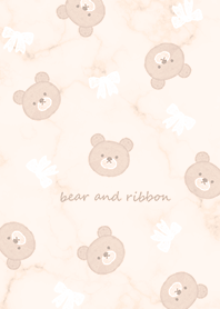 Bear, Ribbon and Marble orange14_2