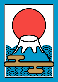 Simple / Mt.Fuji / Light Blue