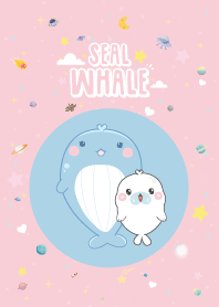 Whale Seal Mini Cute Galaxy Pink