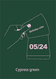Birthday color May 24 simple: