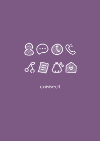 Fashionable hand-painted icon Purple21_2