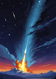 Mountain, Sea, and Moonlit Night c20Dd4