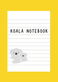 KOALA NOTEBOOK-YELLOW-RED