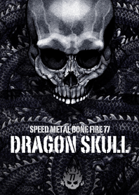 Speed metal bone fire Dragon skull 77