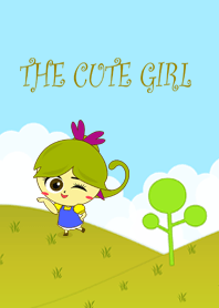 The cute girl