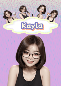 Kayla attractive girl purple03