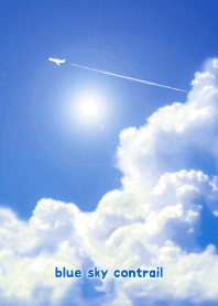 Blue sky Contrail 9*