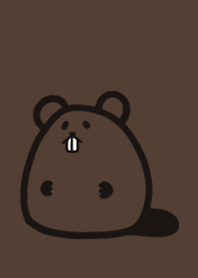 Cute beaver and brown theme