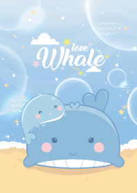 Whale Undersea Galaxy Bubble