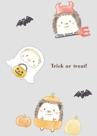Hedgehog and Halloween* -gray-