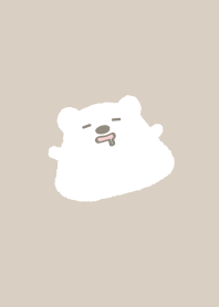 圓圓抱抱熊 爛泥版 - 奶茶