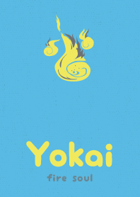 Yokai fire soul  blue yellow