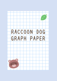 RACCOON DOG GRAPH PAPERj-BLUE GRAY