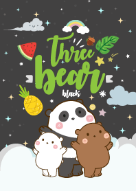 Kawaii Cute Bear black