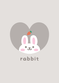 Rabbits3 carrot - greige