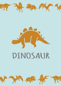 Orange Blue : Dinosaur simple theme