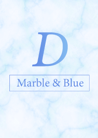 D-Marble&Blue-Initial