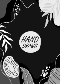 Hand Drawn Floral Cod Black 2