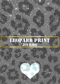 heart Leopard Print Black