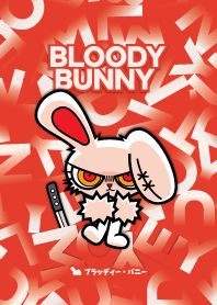 BLOODY BUNNY : FONT RED
