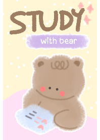 cuts study with bear