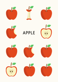 シンプル　りんご