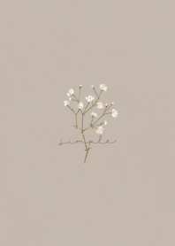 SIMPLE FLOWER - カスミソウ / BEIGE