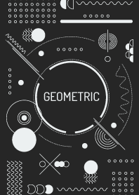 Geometric Tecno Black White