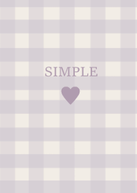 SIMPLE HEART //check lavenderbeige