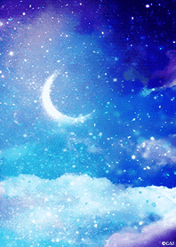 fantasy night sky from Japan