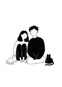 A Duo and a Cat's Day