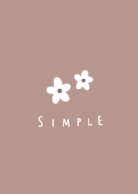dull pink. Flower. cute.