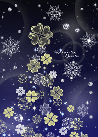 Wish come true,Clover tree Snow crystal.