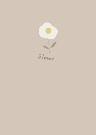 Beige adult cute flower g