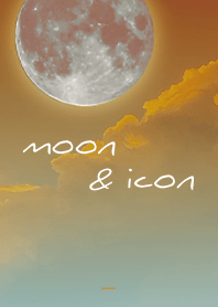 Orange : Moon and icon