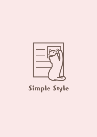 Simple Style Cat* (beige pink)