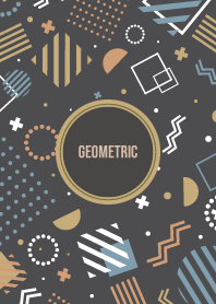 Geometric Gun Powder Brown