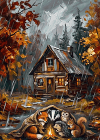 stampAI-autumn forest-ULpjfw