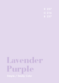 Simple Color / Lavender Purple J