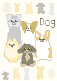 Pixel Art animal --- dog2-1