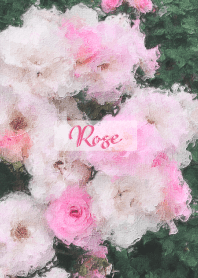 Oil painting of roses