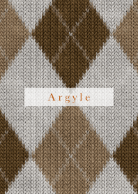 Argyle Style Embroidery beige 44