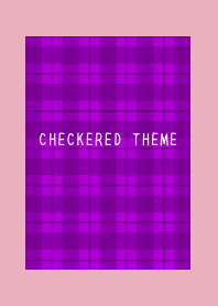 PURPLE CHECKERED THEMEj-ROSE PINK