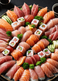 Sushi/Salmon and tuna-I LOVE FOOD