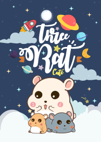 Rat Galaxy Navy Blue