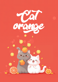 lucky cat: money & orange