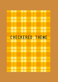 ORANGE CHECKERED THEMEj-BROWN-ORANGE